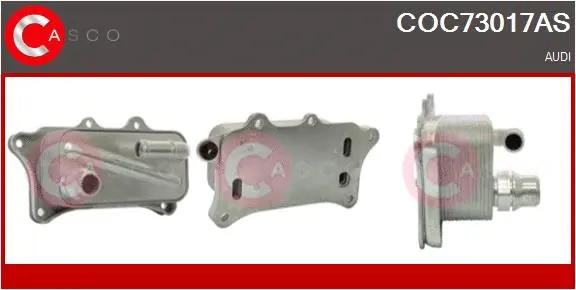 Oil Cooler, engine oil (COC73017AS)