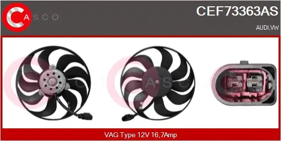 Fan, engine cooling (CEF73363AS)