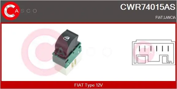 Switch, window regulator (CWR74015AS)