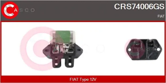 Series resistor, electric motor (radiator fan) (CRS74006GS)