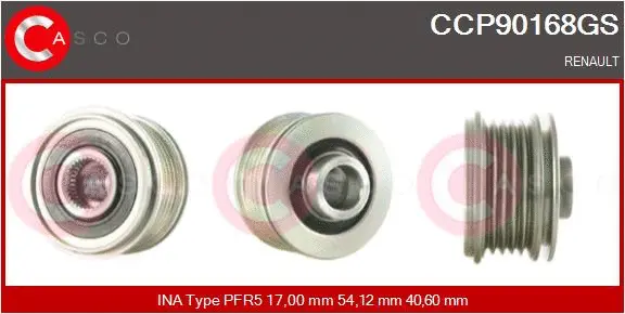 Belt Pulley, alternator (CCP90168GS)