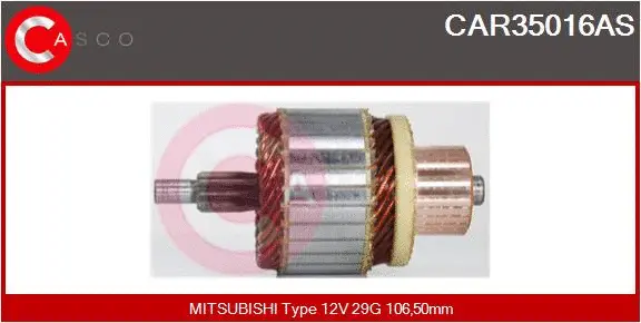 Armature, starter (CAR35016AS)