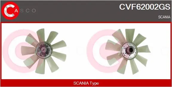 Clutch, radiator fan (CVF62002GS)