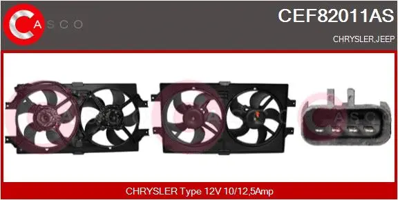 Electric Motor, radiator fan (CEF82011AS)