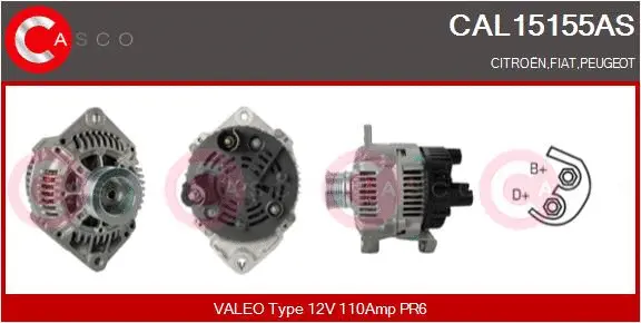 Alternator (CAL15155AS)