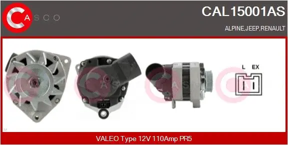 Alternator (CAL15001AS)