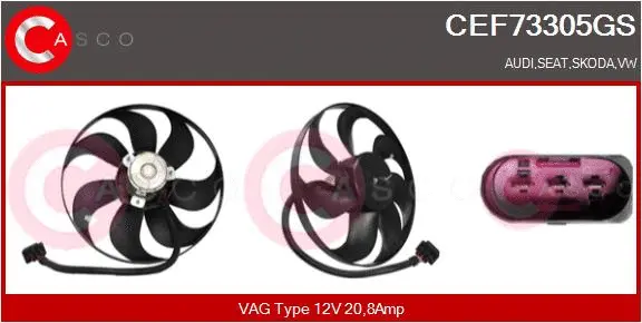 Fan, engine cooling (CEF73305GS)