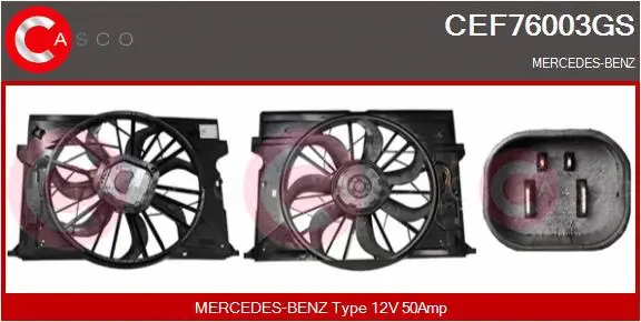 Electric Motor, radiator fan (CEF76003GS)