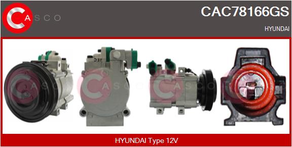 Compressor, air conditioning (CAC78166GS)