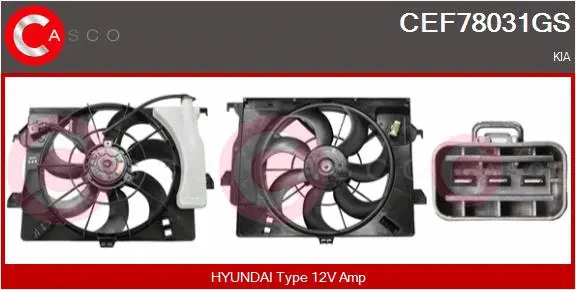 Electric Motor, radiator fan (CEF78031GS)