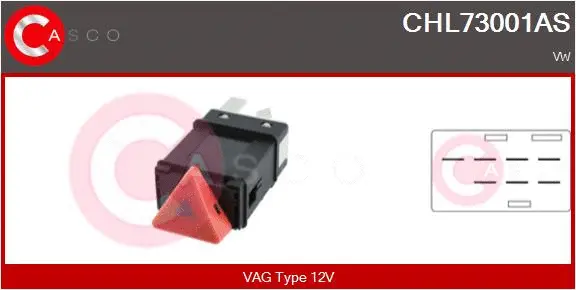 Hazard Warning Light Switch (CHL73001AS)