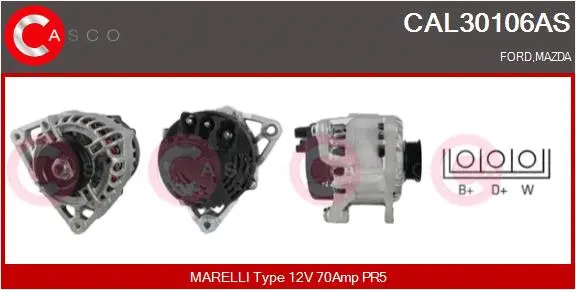 Alternator (CAL30106AS)