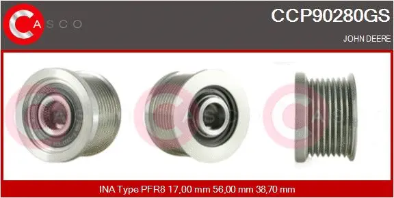 Belt Pulley, alternator (CCP90280GS)