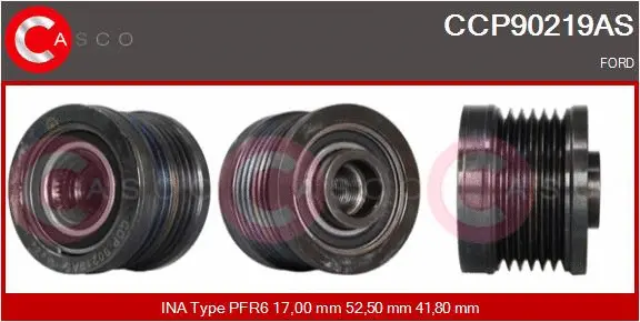 Belt Pulley, alternator (CCP90219AS)