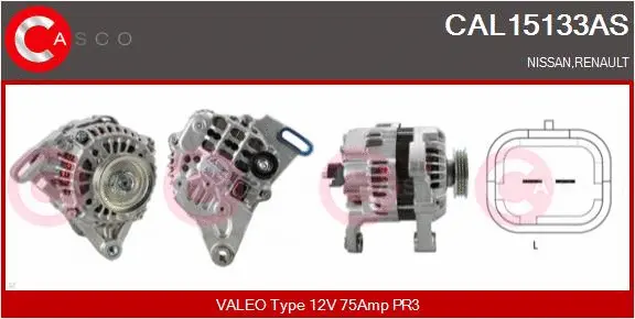 Alternator (CAL15133AS)