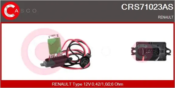 Resistor, interior blower (CRS71023AS)