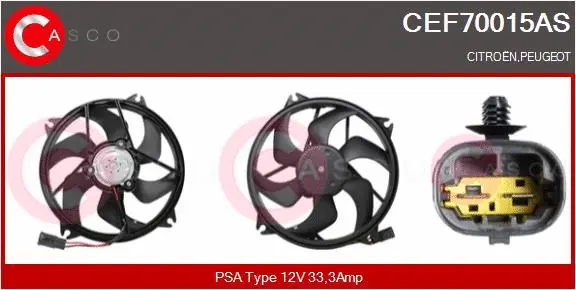 Electric Motor, radiator fan (CEF70015AS)