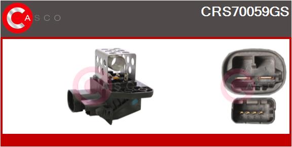 Series resistor, electric motor (radiator fan) (CRS70059GS)