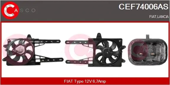 Electric Motor, radiator fan (CEF74006AS)