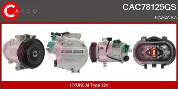 Compressor, air conditioning (CAC78125GS)