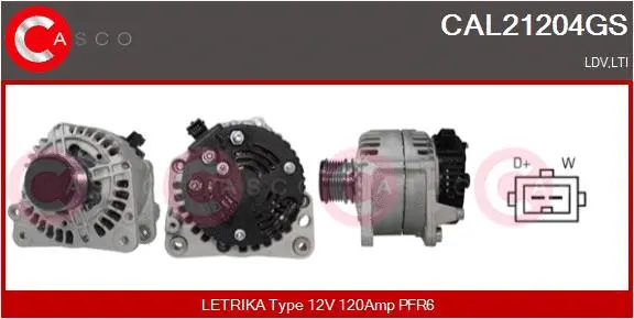 Alternator (CAL21204GS)