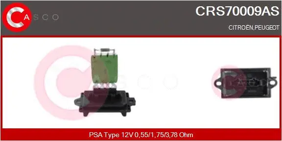 Resistor, interior blower (CRS70009AS)