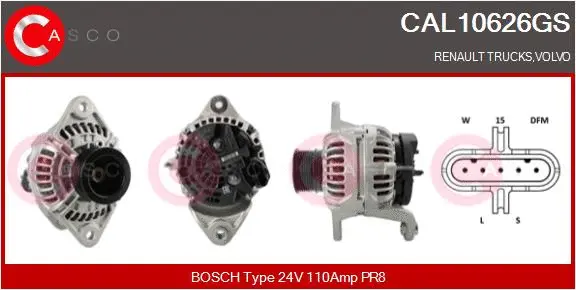 Alternator (CAL10626GS)