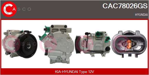Compressor, air conditioning (CAC78026GS)