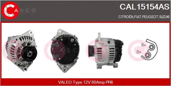 Alternator (CAL15154AS)