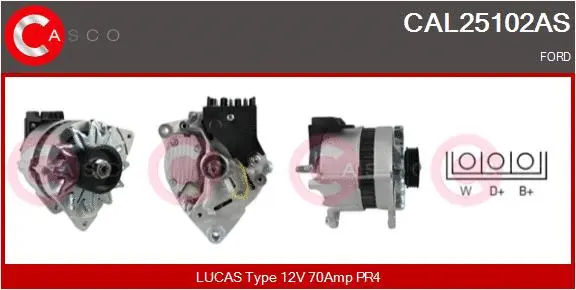 Alternator (CAL25102AS)