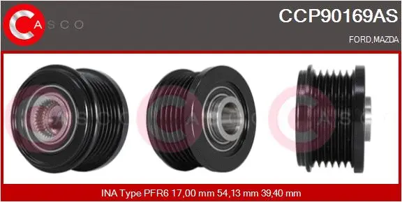 Belt Pulley, alternator (CCP90169AS)