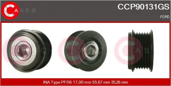 Belt Pulley, alternator (CCP90131GS)