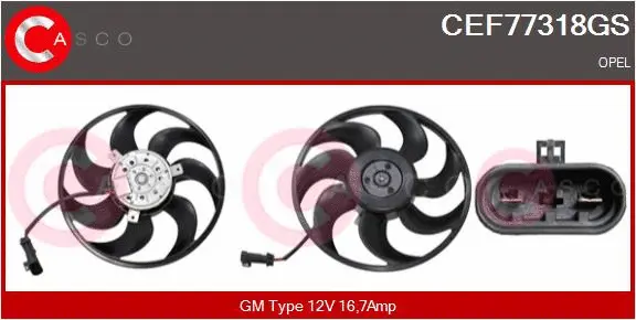 Fan, engine cooling (CEF77318GS)