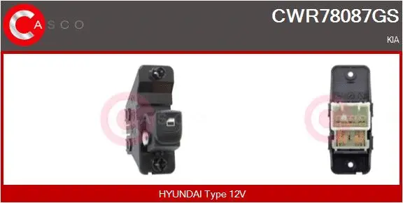 Switch, window regulator (CWR78087GS)