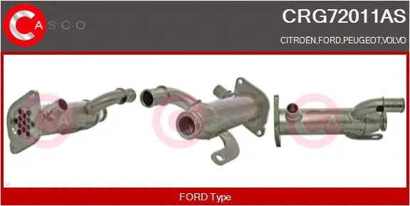 Cooler, exhaust gas recirculation (CRG72011AS)