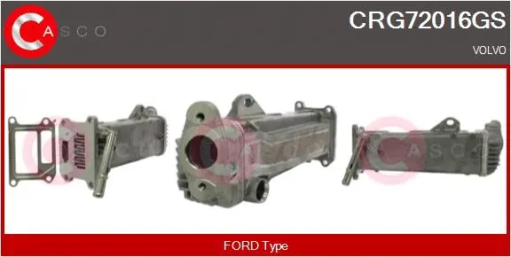 Cooler, exhaust gas recirculation (CRG72016GS)
