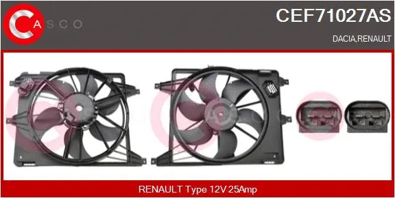 Electric Motor, radiator fan (CEF71027AS)