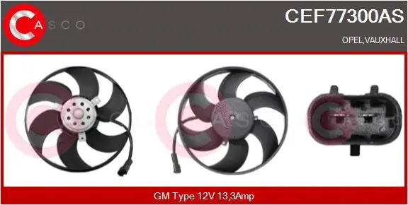 Fan, engine cooling (CEF77300AS)
