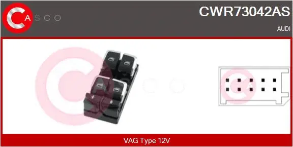 Switch, window regulator (CWR73042AS)