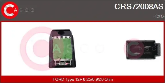 Resistor, interior blower (CRS72008AS)