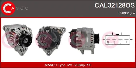 Alternator (CAL32128OS)