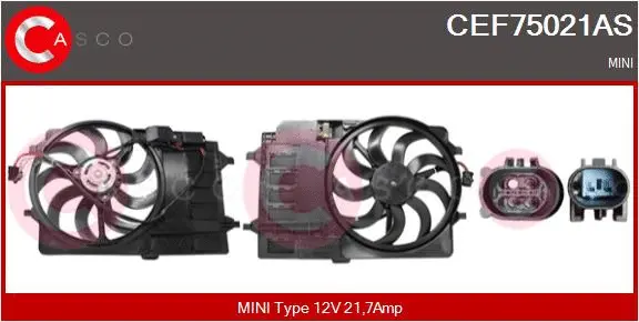 Electric Motor, radiator fan (CEF75021AS)