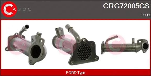 Cooler, exhaust gas recirculation (CRG72005GS)