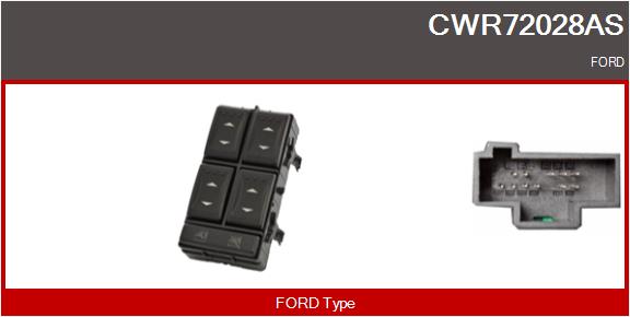 Switch, window regulator (CWR72028AS)