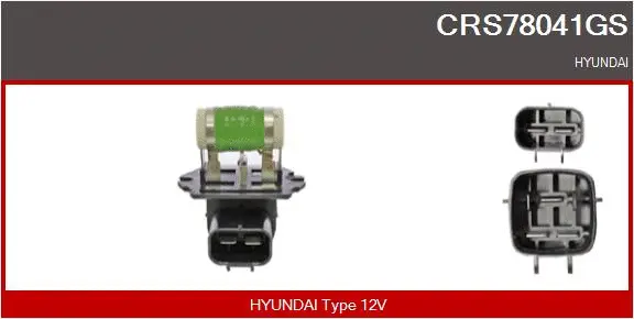 Series resistor, electric motor (radiator fan) (CRS78041GS)