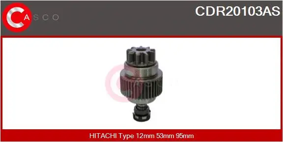 Pinion, starter (CDR20103AS)