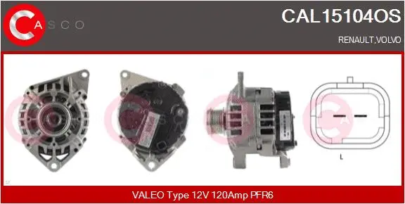 Alternator (CAL15104OS)
