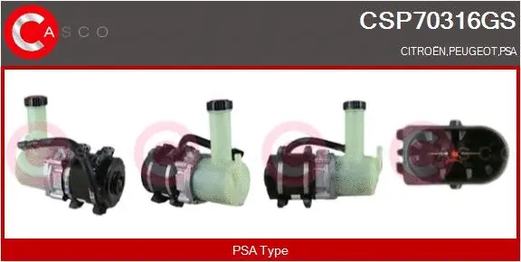 Hydraulic Pump, steering (CSP70316GS)