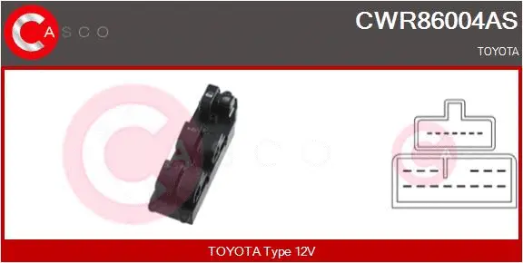 Switch, window regulator (CWR86004AS)