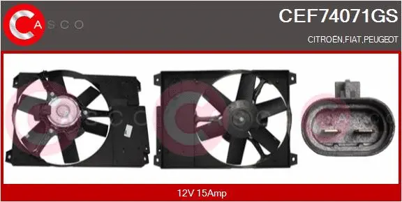 Electric Motor, radiator fan (CEF74071GS)